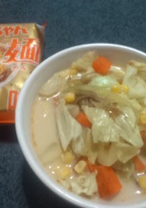 マルちゃん正麺★簡単味噌ミルク味-レシピのメイン写真
