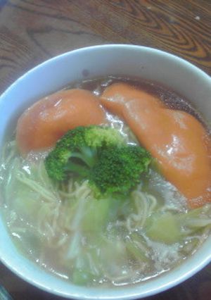 ワンタン麺に代わるだ変わり麺だワン-レシピのメイン写真