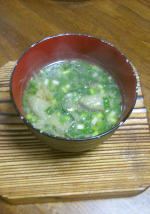 ダーリンが好きな茄子の味噌汁-レシピのメイン写真