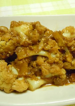 カリフラワーの味噌炒め-レシピのメイン写真