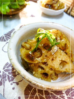 蓮根の梅・わさび・大葉風味の海苔和え-レシピのメイン写真