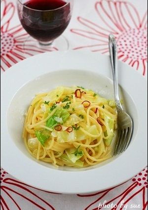 話題の塩麹「きゃべつのペペロンチーノ」-レシピのメイン写真