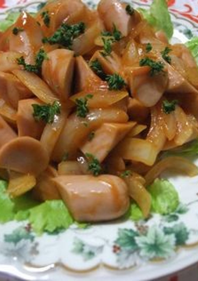 魚肉ソーセージと玉ねぎのイタリアン炒め-レシピのメイン写真