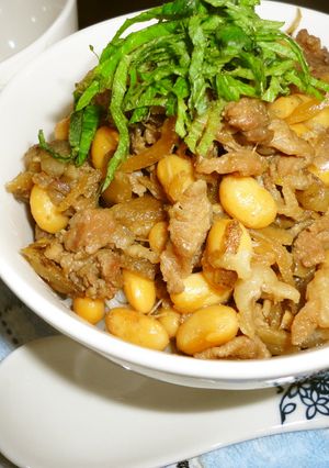 圧力鍋★大豆とごぼうがいっぱい豚しぐれ煮-レシピのメイン写真