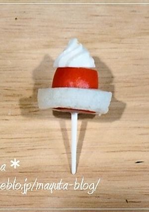 *キャラ弁*サンタ帽子の作り方-レシピのメイン写真