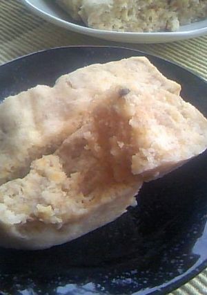 覚書き:ルクエで米粉のバナナ蒸しケーキ-レシピのメイン写真
