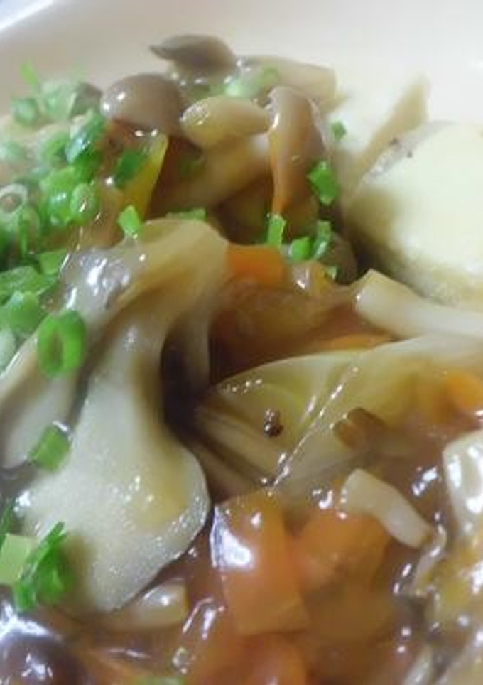 揚げ焼き高野豆腐・きのこ餡♪-レシピのメイン写真