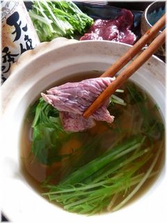 ヘルシー!ダチョウしゃぶしゃぶ!-レシピのメイン写真