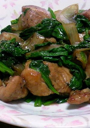 胸肉が柔らかいほうれん草炒め-レシピのメイン写真