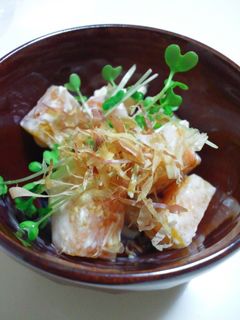 柿とクリームチーズのおかか和え-レシピのメイン写真