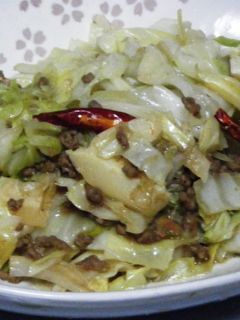 五香肉そぼろとキャベツの蒸し煮-レシピのメイン写真