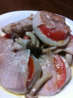 レンコンとトマトの肉巻クリーム煮-レシピのメイン写真