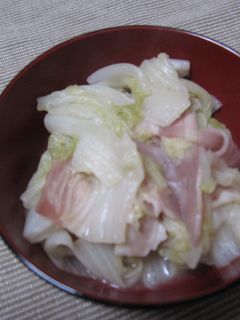 白菜とベーコンのコンソメ炊き-レシピのメイン写真