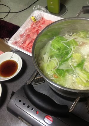 白菜と豚のしゃぶしゃぶ★昆布鰹だし-レシピのメイン写真