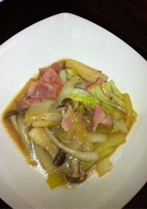 白菜とベーコンきのこの炒め煮-レシピのメイン写真