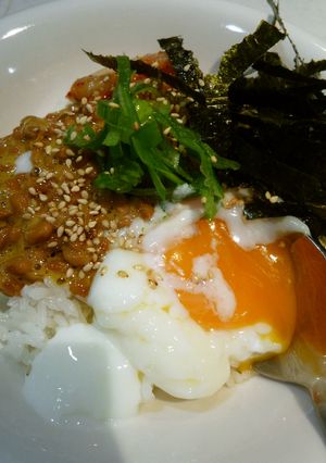 納豆キムチ温玉丼♡-レシピのメイン写真