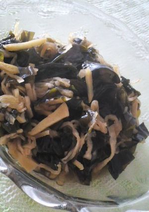切り干し大根とわかめの生姜煮-レシピのメイン写真