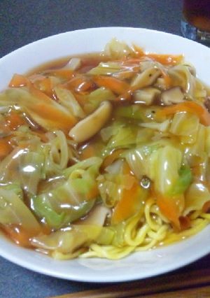 簡単♪インスタントでも栄養あんかけ焼そば-レシピのメイン写真
