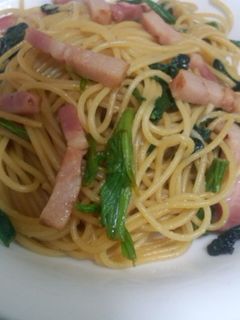 簡単☆ほうれん草とベーコンの和風パスタ-レシピのメイン写真