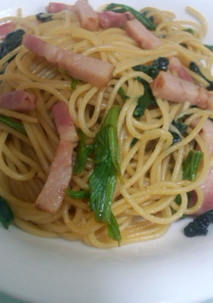 簡単☆ほうれん草とベーコンの和風パスタ-レシピのメイン写真
