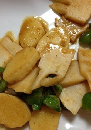 山芋のシャキシャキわさび醤油炒め-レシピのメイン写真