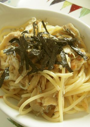 梅ジャコときのこのパスタ-レシピのメイン写真