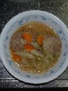 炊飯器でスープハンバーグ-レシピのメイン写真