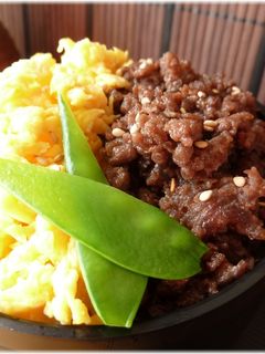 作り方簡単!ダチョウ肉そぼろ丼-レシピのメイン写真