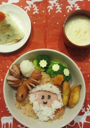 卵アレルギーの子供のクリスマス献立-レシピのメイン写真