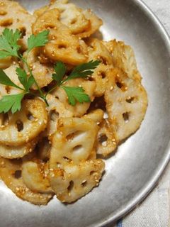 揚げ蓮根の甘辛炒め-レシピのメイン写真