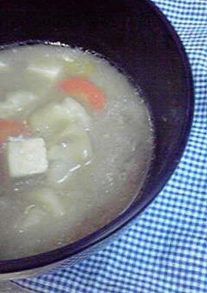 豚ゆで汁をリメイク！旨味のすい豚汁♪-レシピのメイン写真