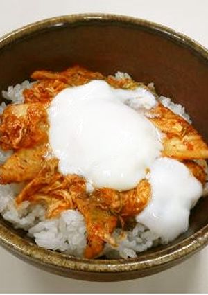 超簡単！豚トロで豚キムチ丼-レシピのメイン写真