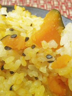 ★ほんのり甘~い★かぼちゃの炊き込みご飯-レシピのメイン写真