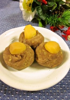 酒かす餡～さつま芋入り茶巾♡トーストにも-レシピのメイン写真
