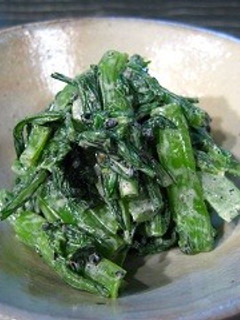 春菊のオイマヨ胡麻和え-レシピのメイン写真
