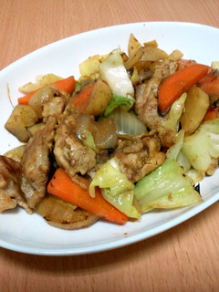 ☆豚肉と野菜のカレー炒め☆-レシピのメイン写真