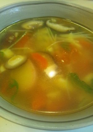 卵豆腐と野菜の中華スープ-レシピのメイン写真