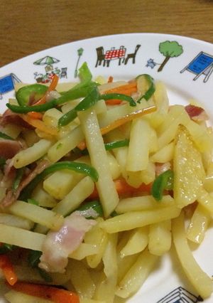 じゃがにんピーベーコンソメ炒め-レシピのメイン写真
