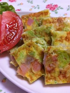 簡単☆キャベツとハムの卵とじ-レシピのメイン写真
