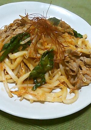 豚キムチうどん-レシピのメイン写真