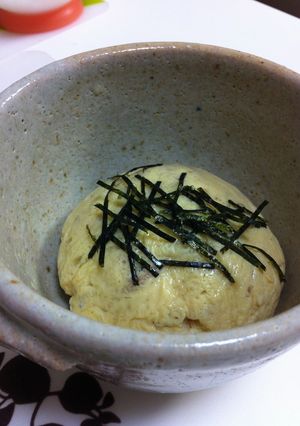 なめたけ豆腐しらすの卵蒸し〜茶巾風-レシピのメイン写真