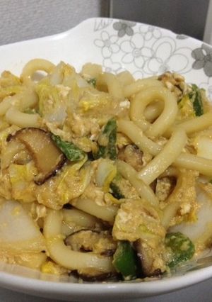 カルボナーラ5%の焼うどん-レシピのメイン写真
