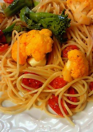 ミニトマトのスパゲティ-レシピのメイン写真