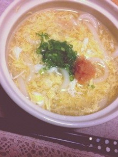 簡単!明太子と卵のとろーりうどん-レシピのメイン写真