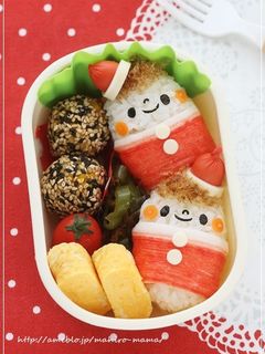 クリスマス*キャラ弁*サンタさんキッズ-レシピのメイン写真