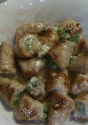 インゲンの豚肉巻きオイスターマヨ-レシピのメイン写真