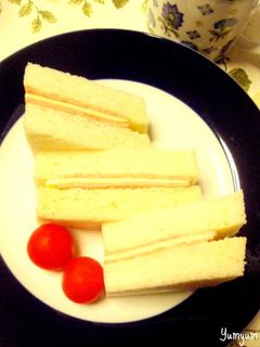2種類のハムでハムサンド-レシピのメイン写真