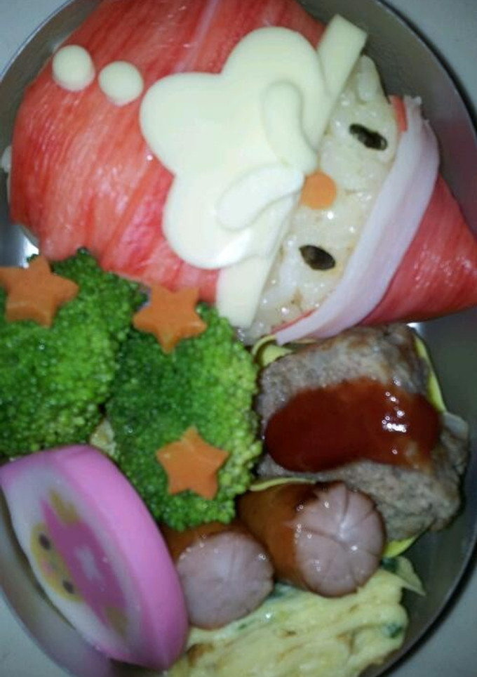 幼稚園 ｷｬﾗ弁 お弁当[サンタサン]-レシピのメイン写真