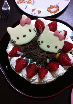 スポンジケーキ　キティちゃん-レシピのメイン写真