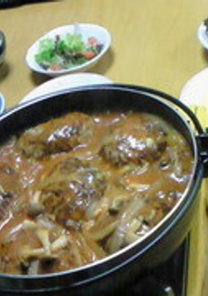 卓上煮込みハンバーグ-レシピのメイン写真